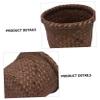 Mipcase 1pc Seaweed Woven Plant Holder Rustic Flower Pot for Indoor Use Natural Seagrass Container for Small Items Decorative Basket for Organization view 2