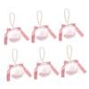 TOVINANNA 6pcs Creative Transparent Round Shape Gift Box with Artificial Pearl Design for Candy and Snacks Birthday and Wedding Parties Portable and Odorless Storage view 1