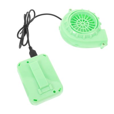 VICASKY 1 Set Pump Suits Fan Costume Fan Potable Blower Game Clothing Mascot Head Industrial Cooling Turbo Cooling Blower Plastic Light Green