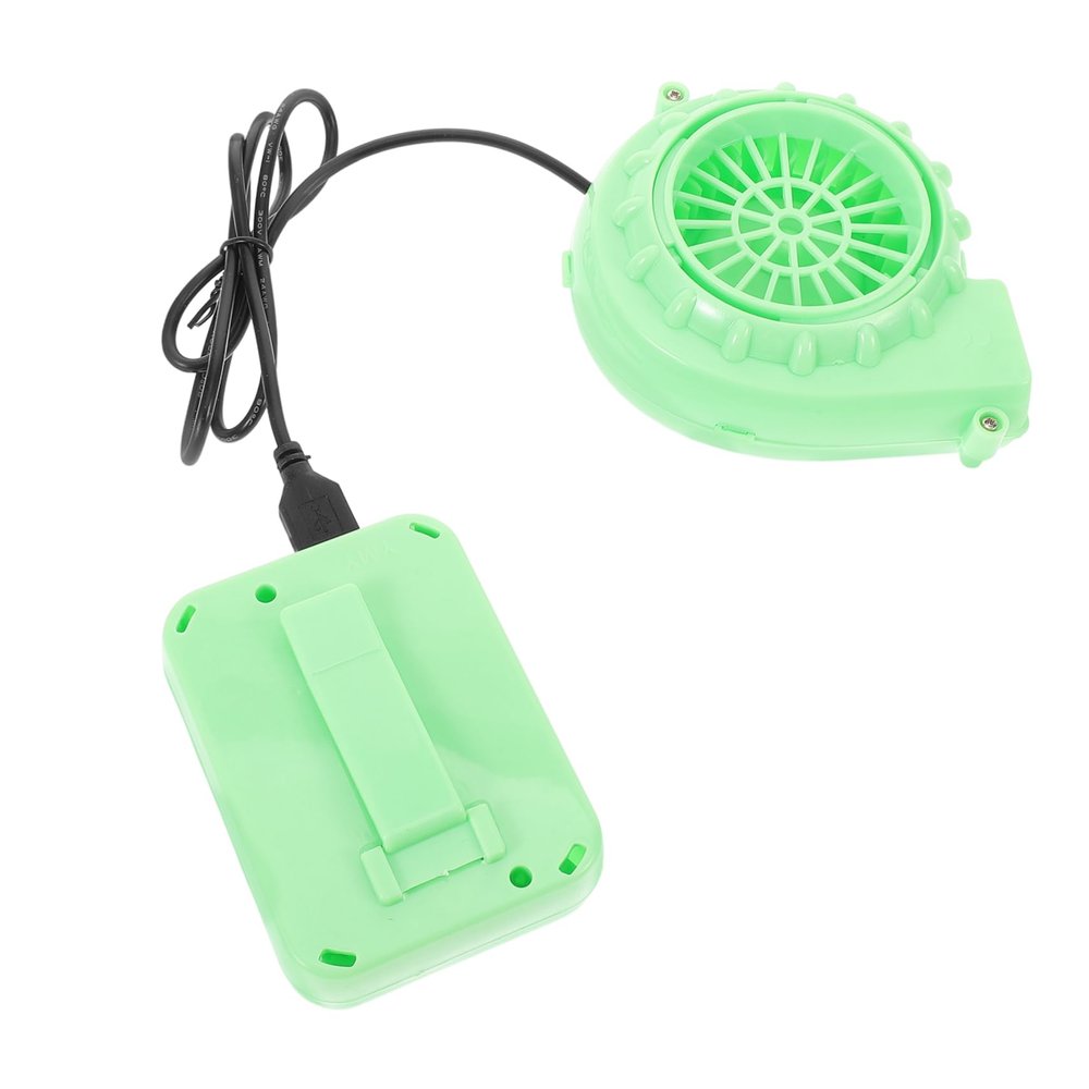 VICASKY 1 Set Pump Suits Fan Costume Fan Potable Blower Game Clothing Mascot Head Industrial Cooling Turbo Cooling Blower Plastic Light Green