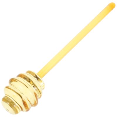BIUDECO Long Handle Transparent Honey Dipper Stick Food-grade Glass Honey Stirring Tool for Jam Syrup and Viscous Substances for Home Restaurant and Catering Use