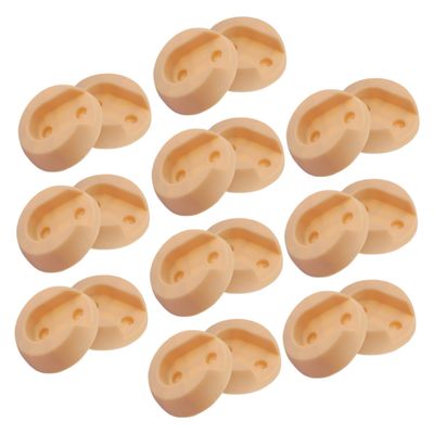 OFFSCH 20pcs Closet Rod Bracket Support for Hanging Clothes Shower Curtains Towel Rods Flange Design for Easy Installation Wardrobes and Bathrooms