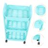 Cabilock Movable Rolling Organizer Rack Multi-Purpose Storage Trolley for Kitchen Bathroom Bedroom Space-Saving Modern Design for Snacks Bottles Sundries view 2