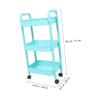 Cabilock Movable Rolling Organizer Rack Multi-Purpose Storage Trolley for Kitchen Bathroom Bedroom Space-Saving Modern Design for Snacks Bottles Sundries view 4