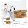Beatifufu 2pcs Wooden Sliding Gift Boxes Versatile Household Storage Case for Organizing Packaging Elegant Design for Diy Gifts Natural Finishes view 2