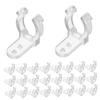 GLEAVI 50pcs Rope Light Mount Clips Easy Installation Fasteners for Outdoor String Lights and Neon Lighting Compatible with Various Screws Included view 1