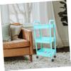 Levemolo Rolling Storage Cart Utility Organizer Casters Storage Shelf Office Organizer for Home view 3