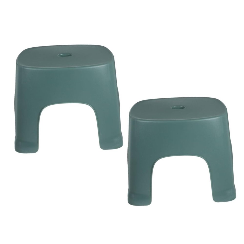 MOLUCKFU 2pcs Nonslip Foot Stool for Toilet and Bathroom Lightweight Step Stool for Adults and Boys and Girls for Home Use Small