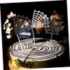 COLLBATH 17pcs Halloween Web Cupcake Toppers Creative Cake Inserted Cards for Parties Festive Photo Props for Halloween Desserts and Table Decorations view 2