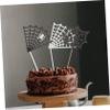 COLLBATH 17pcs Halloween Web Cupcake Toppers Creative Cake Inserted Cards for Parties Festive Photo Props for Halloween Desserts and Table Decorations view 3
