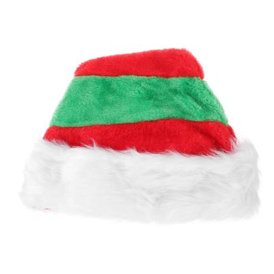 LABRIMP Lovely Santa Hat Plush Christmas Party Hat for Adults and Boys and Girls Unisex Lightweight Xmas Comfortable Design for Holiday Celebrations Reusable Non-fading Material for
