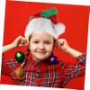 LABRIMP Lovely Santa Hat Plush Christmas Party Hat for Adults and Boys and Girls Unisex Lightweight Xmas Comfortable Design for Holiday Celebrations Reusable Non-fading Material for view 2