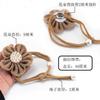 Curtain Tie Backs,Curtain Buckle Strap,2 Pack Hand-Woven Flower Curtain Tiebacks Home Decor Drape Tie Backs Jute Rope Curtain Holdbacks for Home Office Window Draperies(Beige) view 3