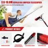 Water Fed Pole Kit, Glass Cleaning Brush Kit, Window Cleaning Kit, Extendable Window Cleaning Kit Telescopic Brush, Telescopic Window Cleaner Conservatory Roof Cleaner,10.8m view 2
