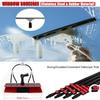 Water Fed Pole Kit, Glass Cleaning Brush Kit, Window Cleaning Kit, Extendable Window Cleaning Kit Telescopic Brush, Telescopic Window Cleaner Conservatory Roof Cleaner,10.8m view 4