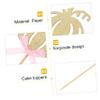 VILLFUL 20pcs Pumpkin Shape Cake Insert Sticks for Thanksgiving and Birthday Party Decorations Creative Cake Accessory Decor Lovely Festive view 3