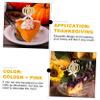 VILLFUL 20pcs Pumpkin Shape Cake Insert Sticks for Thanksgiving and Birthday Party Decorations Creative Cake Accessory Decor Lovely Festive view 4