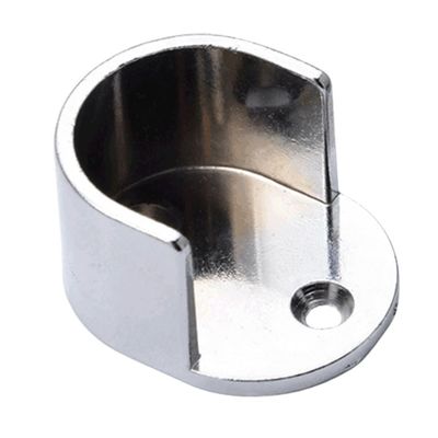 FONDOTIN Closet Rod Bracket Zinc Alloy Pole Socket for Shower and Wardrobe Easy to Install Closet Rod End Supports Minimalist Design for Various Home Styles