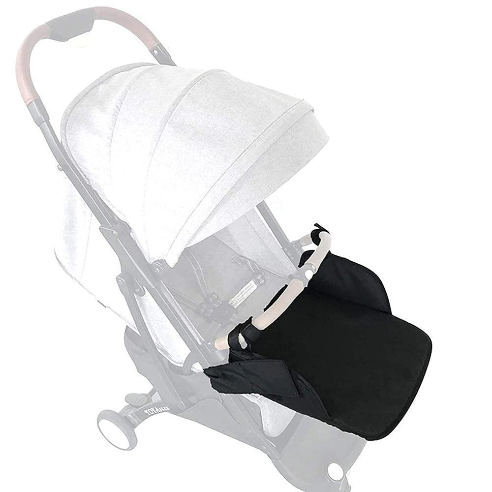Bnineteenteam Baby Stroller Footrest Universal Stroller Footstool Extension Foot Rest for Foot Support Accessory (Black)
