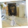 FIXOSHEE 31pcs Wedding Table Number Cards Elegant Place Card Holders for Reception Reusable Table Signs for Events for Weddings Rehearsal Dinners and More view 4