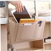 FONDOTIN Felt Storage Bag Bedside Organizer for College Dorm Bedroom Accessory Multi-Pocket Bed Shelf Hanging Storage Organizer Sofa Side Hanger Bag Bed Side Holder view 2