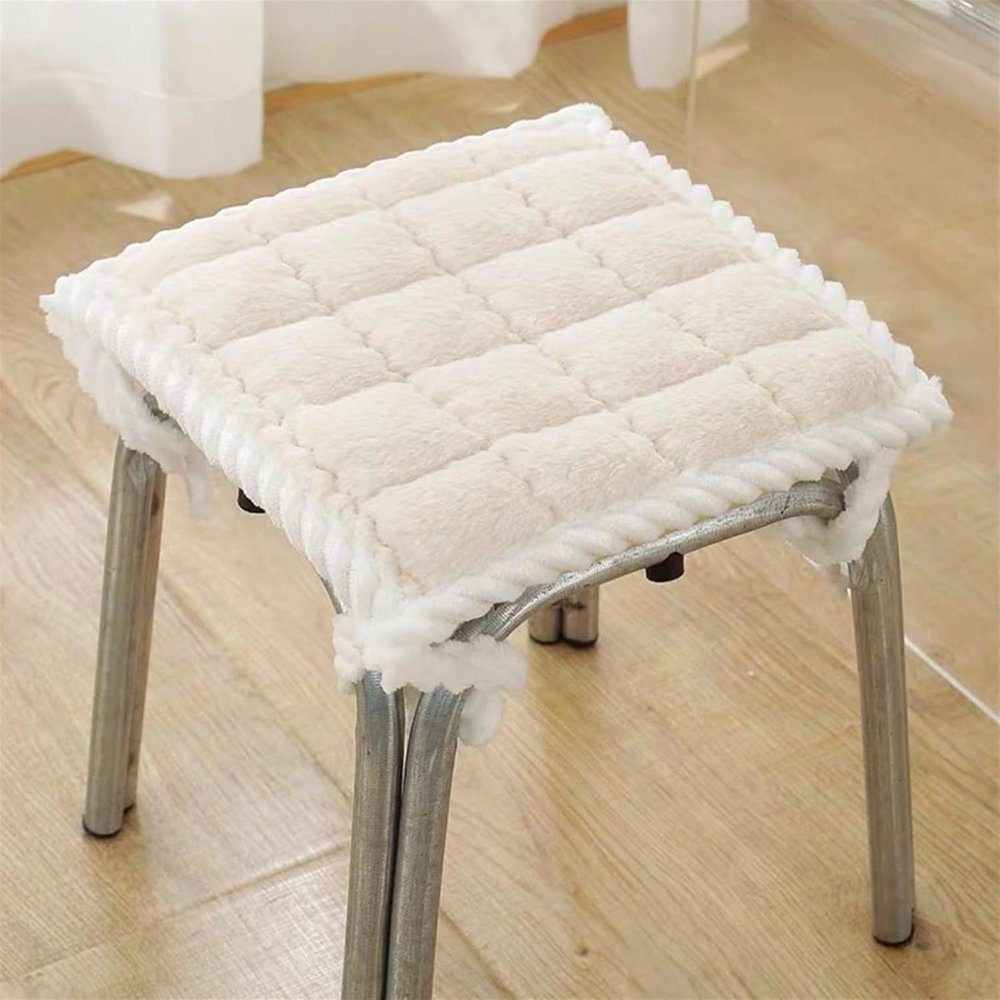 ZYANLING Square Stool Cushion with Ties 12x12/14x14/18x18 Non-Slip Bar Stool Square Thick Seat Cushion Chair Pads Padded Seat Covers Square with Machine Washable Cover (#5, 35 * 35cm/14 * 14in)