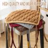ZYANLING Square Stool Cushion with Ties 12x12/14x14/18x18 Non-Slip Bar Stool Square Thick Seat Cushion Chair Pads Padded Seat Covers Square with Machine Washable Cover (#5, 35 * 35cm/14 * 14in) view 4
