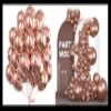 PartyWoo Metallic Rose Gold Balloons 100 pcs and PartyWoo Metallic Rose Gold Balloons 140 pcs view 1