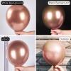 PartyWoo Metallic Rose Gold Balloons 100 pcs and PartyWoo Metallic Rose Gold Balloons 140 pcs view 4