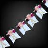 Customized Floral Event Banner - Flower Event Banner - Customize to Say Anything - Baby Shower Banner - Happy Birthday Banner - Customized Word Banner (4 letters) view 2