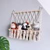 JENPECH Macrame Stuffed Animal Toy Storage Hammock / Net, Kids Plush Toy Storage Organizer Net, Boho Hanging Stuffed Animal Net Nursery Wall Decor for Girls Gift (Cream) view 2
