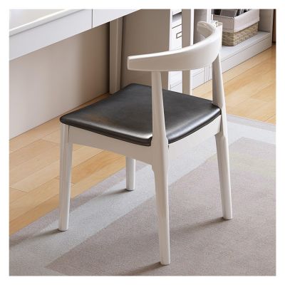 Upholstered Dining Chairs with Wood Legs,Mid-Century Modern Dining Room Chairs with Curve Padded Open Back,Practical Kitchen Chairs for Living Room (Color : Style-3)
