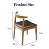 Upholstered Dining Chairs with Wood Legs,Mid-Century Modern Dining Room Chairs with Curve Padded Open Back,Practical Kitchen Chairs for Living Room (Color : Style-3) view 2