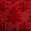 4TH Emotion Christmas Snowflake Tree Decorative Pillow Covers 18x18 Set of 2, Red Soft Plush Faux Fur Farmhouse Throw Cushion Cases for Xmas Winter Holiday Home Decorations view 2