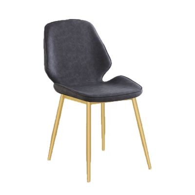 Dining Chairs Dining Room Chairs Gold Metal Dining Chairs Indoor Outdoor Chairs PU Leather Upholstered Leisure Chairs with Back for Dinning Kitchen Bedroom
