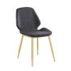 Dining Chairs Dining Room Chairs Gold Metal Dining Chairs Indoor Outdoor Chairs PU Leather Upholstered Leisure Chairs with Back for Dinning Kitchen Bedroom view 1