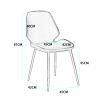 Dining Chairs Dining Room Chairs Gold Metal Dining Chairs Indoor Outdoor Chairs PU Leather Upholstered Leisure Chairs with Back for Dinning Kitchen Bedroom view 2