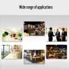 Dining Chairs Dining Room Chairs Gold Metal Dining Chairs Indoor Outdoor Chairs PU Leather Upholstered Leisure Chairs with Back for Dinning Kitchen Bedroom view 4