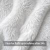 4TH Emotion Christmas Snowflake Tree Decorative Pillow Covers 20x20 Set of 2, White Soft Plush Faux Fur Farmhouse Throw Cushion Cases for Xmas Winter Holiday Home Decorations view 4