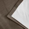 88 inch Pinch Pleated Blackout Curtains 2 Panels Set, 100% Blackout Thermal Insulated Faux Linen Pinch Pleat Drapes, 40W x 88L, Taupe view 3