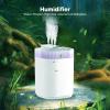 Mini Humidifier, Portable Mini Humidifier, Moon White Large Capacity Home Bedroom Humidifier, Desktop Rgb Ambient Light Humidifier view 2