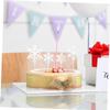BRIGHTFUFU 8pcs Snowflake Cake Toppers Acrylic Snowflake Party Decorations for Christmas Birthday Wedding view 4