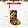 AOLXDE Variety Fresh Vegetables Fruits Holiday Theme Christmas Stockings-Festive Cozy Christmas Fireplace Tree Hang Decoration view 4