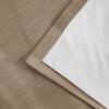 88 inch Pinch Pleated Blackout Curtains 2 Panels Set, 100% Blackout Thermal Insulated Faux Linen Pinch Pleat Drapes, 60W x 88L, Walnut view 3