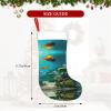 AOLXDE Cute Blue Fish Holiday Theme Christmas Stockings-Festive Cozy Christmas Fireplace Tree Hang Decoration view 4