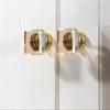 SOSODBBM Brass Crystal Handles Drawers Cabinet Door Pulls Furniture Hardware Wardrobe Knobs 2Pcs(Model-D) view 3