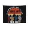 45th Birthday Gifts 1979 Tapestry 29x37 Inch Funny Aesthetic Tapestry Wall Art For Bedroom Living Room Wall Hanging Home Dorm Backdrop Decor view 1