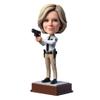 Customized Bobbleheads Policewoman with Gun Handmade Bobble Head Figures 6-8'' Custom Bobbleheads Personalized Birthday Gift Office Home Decor Souvenir Creative Collections view 1