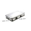 CIYODO Bbq Seasoning Box Square Spice Container Lids Stainless Steel Seasoning Cases for Kitchen Use view 2