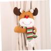 STOBAZA Cartoon Doll Buckle Elk Shape Christmas Curtain Buckle Holiday Antler Holdbacks for Christmas Shower Curtain view 4